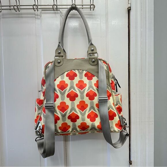 PPB Petunia Pickle Bottom Glazed Sashay Satchel Brittany Blooms diaper bag. - Picture 3 of 9